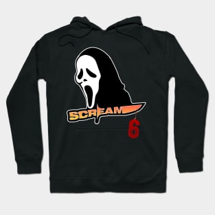 scream VI  (Scream 6)  scary horror movie graphic design by ironpalette Hoodie